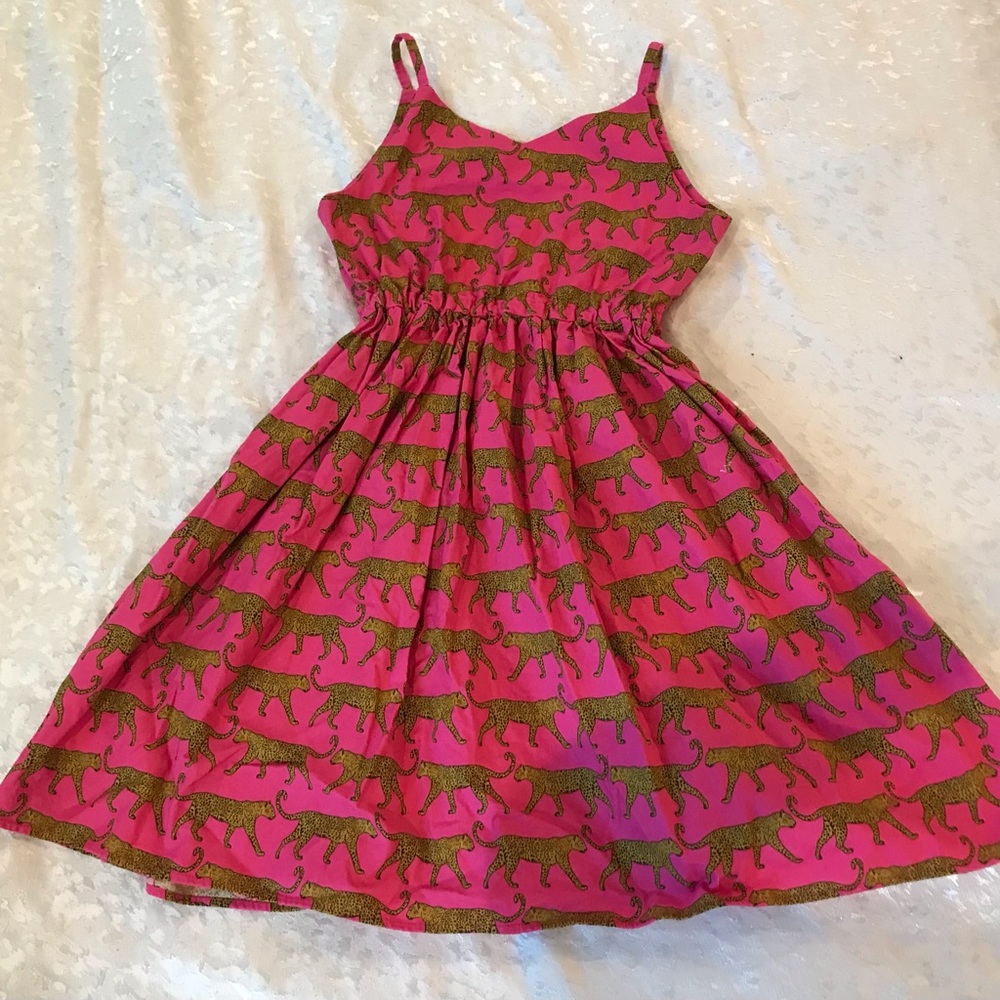 Pink Leopard Print Kids Dress NWOT